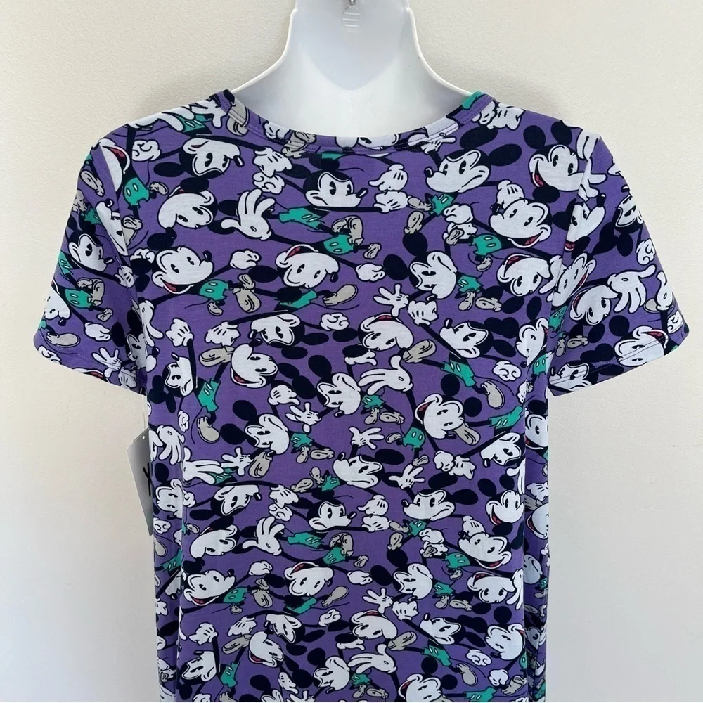 Lularoe Womens NEW Disney Mickey Mouse Dress Size XS Carly T-shirt Dress - Picture 4 of 9